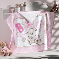 Dohler Toalha Banho Velour Infantil C/ Capuz - Bab... - Universo dos Enxovais