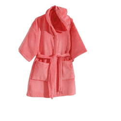  Dohler Roupão Velour Infantil C/ Capuz - Rosa P -... - Universo dos Enxovais
