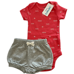 Conjunto Body e Short Carter's Cute - 3701 - USA PARA VOCÊ LOJINHA