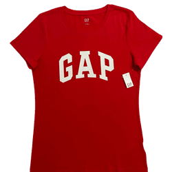 Camiseta Gap Vermelho Feminina - 1346 - USA PARA VOCÊ LOJINHA