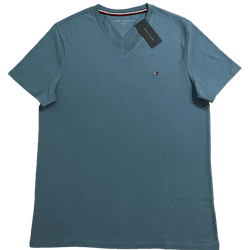 Camiseta Tommy Hilfiger Azul Masculina - 2422 - USA PARA VOCÊ LOJINHA