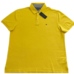 Camiseta Polo Tommy Hilfiger Amarela Masculina - 1... - USA PARA VOCÊ LOJINHA