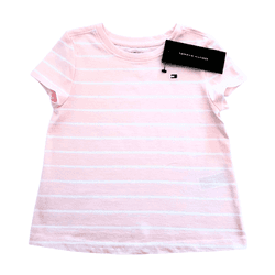 Camiseta Tommy Hilfiger Listrada Rosa - 3097 - USA PARA VOCÊ LOJINHA