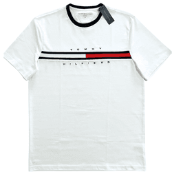 Camiseta Branca Masculina Tommy Hilfiger - 5030 - USA PARA VOCÊ LOJINHA