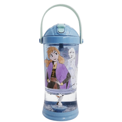 Garrafa com Canudo de Silicone Frozen Disney - 60... - USA PARA VOCÊ LOJINHA