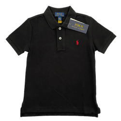 Camiseta Polo Ralph Lauren Preta Infantil - 2990 - USA PARA VOCÊ LOJINHA