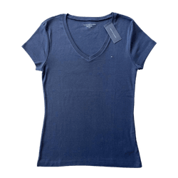 Camiseta Cinza Chumbo Tommy Hilfiger Feminina - 42... - USA PARA VOCÊ LOJINHA