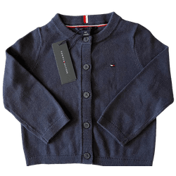 Cardigã Infantil Azul Marinho Tommy Hilfiger - 43... - USA PARA VOCÊ LOJINHA