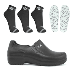 Kit Sapato Antiderrapante BB65 Preto Soft Works EP... - Use Soft Works
