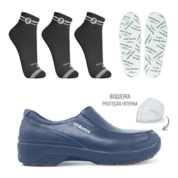 Kit Sapato Social Antiderrapante com Biqueira BB66... - Use Soft Works