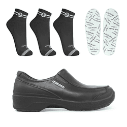 Kit Sapato Social Antiderrapante BB67 Preto Soft W... - Use Soft Works
