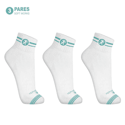 Kit 3 Pares Meias de Algodão Cano Médio Medicina S... - Use Soft Works