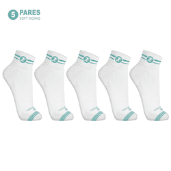 Kit 5 Pares Meias de Algodão Cano Médio Medicina S... - Use Soft Works