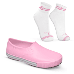 Kit Tênis Antiderrapante Rosa BB80 Soft Works EPI ... - Use Soft Works