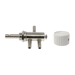 Válvula Desviadora de Fluxo 3 Vias - 1 Entrada e 2 Saídas (Com Knob) -... - V&B DO BRASIL