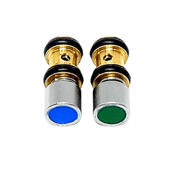 Botão Seringa Tríplice Azul e Verde Mod Novo Dabi (Kit 2) - VB2307 - V&B DO BRASIL