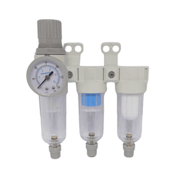 Filtro de Ar Regulador Triplo Odontológico 1/4 - VB2950 - V&B DO BRASIL