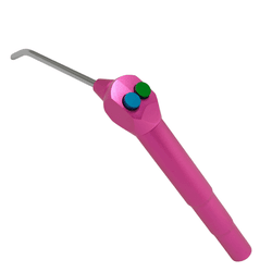 Seringa Tríplice Odontológica De Alumínio Quadrada Rosa - VB3115 - V&B DO BRASIL