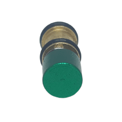 Botão Anodizado Seringa Tríplice Verde Modelo Novo Dabi - VB3176 - V&B DO BRASIL