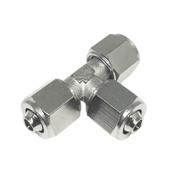 Conexão Tee Metal (Com Porcas) 6mm - VB3384 - V&B DO BRASIL