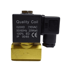 Válvula Solenoide Duas Vias 1/4