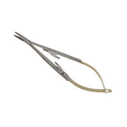 Porta Agulha Castroviejo Reto 14cm com Vídia e Trava - VB3610 - V&B DO BRASIL