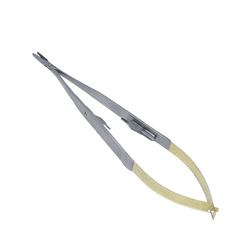 Porta Agulha Castroviejo Reto 18cm com Vídia e Trava - VB3612 - V&B DO BRASIL