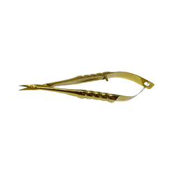 Tesoura Castroviejo Curva 9cm Dourada - VB3627 - V&B DO BRASIL