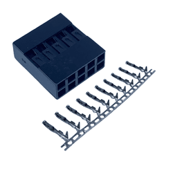 Kit Conector 10 Vias e Terminal Dupont Fêmea - VB4137 - V&B DO BRASIL