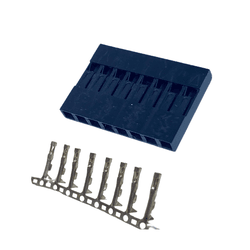 Kit Conector 8 Vias e Terminal Dupont Fêmea - VB4138 - V&B DO BRASIL