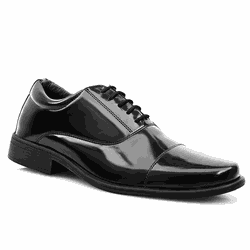Sapato Social Masculino Preto Verniz Ares - 12010... - VELMORE
