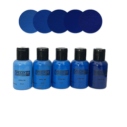 Tinta Acrílica Fosca para Couro e Tecido - Pack Az... - Veox