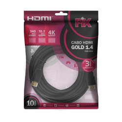 Cabo Hdmi 1.4 - 4k Ultrahd 19p 10m - 02895 - Monitoriza Distribuidora