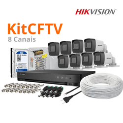 KIT 8 CANAIS HIKVISION - 03871 - Monitoriza Distribuidora