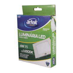 PLAFON LED SOBREPOR QUADRADO 6W 127V-220V 6500K (7... - Monitoriza Distribuidora