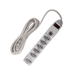 EXTENSAO USB 6 TOMADAS BIVOLT 2P+T 2 USB (0402929A... - Monitoriza Distribuidora
