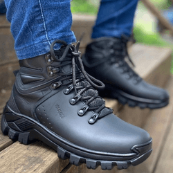 Bota Arizona em Couro Legítimo Reforçado Resistent... - Via Livre Boots