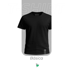 T-shirt Preta Básica - Preta - 064 - VIDA BR