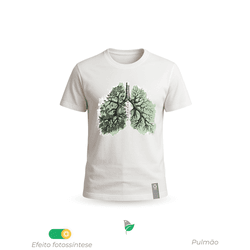 T-Shirt Pulmão – Branca - 060 - VIDA BR