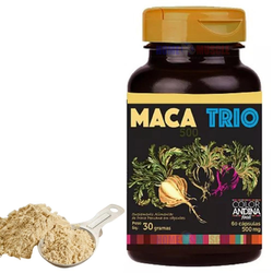 Maca Peruana Trio em capsulas 100% pura 60 CAPS - VILA CEREALE
