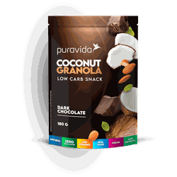 Granola low carb Dark chocolate Puravida 180g - VILA CEREALE