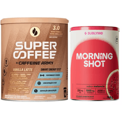 KIT Super Coffee Vanilla Latte 220g + Morning Shot... - VILA CEREALE