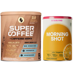 Super Coffee Vanilla Latte 220g + Morning Shot Tan... - VILA CEREALE