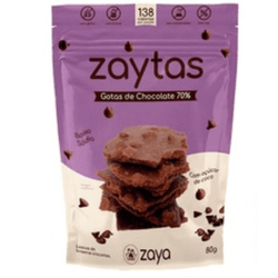 Zaytas gotas chocolate 70% Zaya 80g - VILA CEREALE
