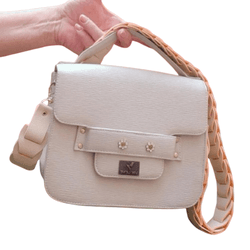 BOLSA FEMININA BEGE TRANSVERSAL-VINLENE - BFBTV-59 - VINLENE