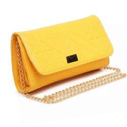 BOLSA FEMININA ESTILO CLUTCH MODA FESTA AMARELA -V... - VINLENE
