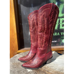 Bota Super Alta - Red - 10243red - VIP WESTERN
