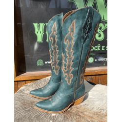 Bota Super Alto - Celeste - 10239celeste - VIP WESTERN