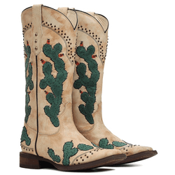 Bota Cactus Marfim - 13168 - VIP WESTERN