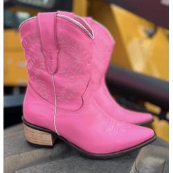 Bota Bico Fino Rosa Chiclete - 11229 - VIP WESTERN